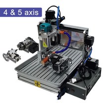 cnc 조각기 레이저 나무 라우터 CNC 6040 1500W 4 축 3040 금속 조각 드릴링 기계 5 3020 PCB 밀링 물 탱크, [04] 5 axis with 4th axis, [03] 300x600x100MM, [01] 220V EU Plug