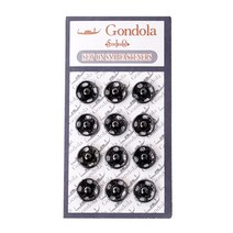 곤도라 스냅단추 똑딱이 똑딱단추 1카드, 흑니켈 10mm