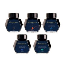 워터맨 병잉크 50ml 만년필충전잉크, 레드