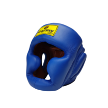 가미복싱 천연소가죽 헤드기어 #H814 스파링 격투 훈련, 블루