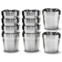 퀸센스 스텐 304 이중진공 컵, 10개입