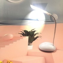 독서실스탠드 무선스탠드 책상전등 독서등 LED 책상 램프 3 색 무단 조도 조절 터치 접이식 테이블 눈 보호 침대 옆 USB 충전식 독서 조명 밝기 가능, White