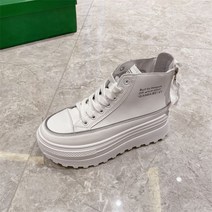 [ 여성 가죽 레이스업 하이힐 마틴 롱 부츠 운동화 키높이 워커 마틴 통굽 웨지 구두 패션 신발