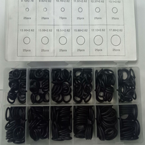 300pcs 고무오링세트 유체누수를 막는 패킹 세트 고무오링 오링 고무패킹 300PCS 공구 유압 오일링세트