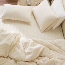 퓨어 30수 워싱 광목 순면 이불커버, 내추럴