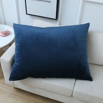 중층방석 접이식 단차방석 편한 좌대방석 퓨어 컬러 베갯잇 쿠션 커버 블루 소프트 거실, 06 Navy Blue_04 60x80cm
