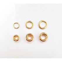 지엔에스 가죽공예 금속장식 하도메 아일렛 와샤 리벳 1호 2호 3호, 골드, 3호/100EA(set