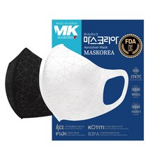 MASKOREA 국산 은나노 빨아쓰는 마스크 세척사용가능 파동에너지 7개 기관 9개 인증 l 블랙 색상 2매, 1set, 2장