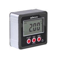 KKmoon 미니 레이저 각도측정기 미니 경사측정기 미니 전자 디지털 각도기 경사계, 레드, 1개