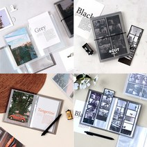 폭시샵 인생 네컷 4x6 사진 앨범 포토 카드 미니 폴라로이드 포토북 사진첩 포카 엽서 스티커, 네컷 사진 앨범 - 화이트(White)