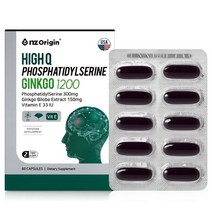 엔젯오리진 하이큐 포스파티딜세린 징코 1200mg x 2, 2개