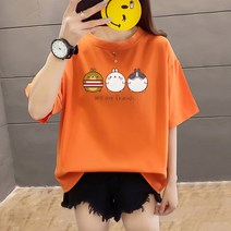YAPOGI오버핏티셔츠여성반팔티