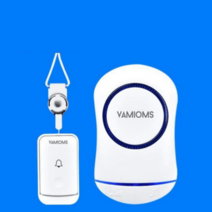 응급호출기 목걸이형 노인 가정용 긴급 간병인호출기 무선비상벨, 화이트 송신기1+목걸이형버튼1