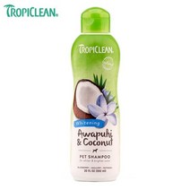 트로피클린 아와푸히앤코코넛 백모견용 펫 샴푸 592ml