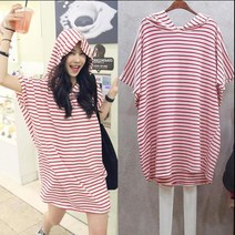 쇼션 끌리쥬 여성 옷 봄 여름 반팔 티셔츠 후드 면 티 맨투맨 반소매 반팔 여자 의류 스트라이프 셔츠 데일리룩 반티