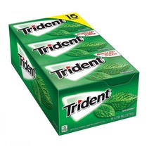Trident 트라이던트 무설탕 스피어민트 14개입 15팩