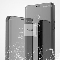 S8 S10 울트라 클리어뷰 S21 [갤럭시S]정품스타일 미러 케이스 S20 S9 플러스 S22 스탠딩 S23 갤럭시 플립 픽플