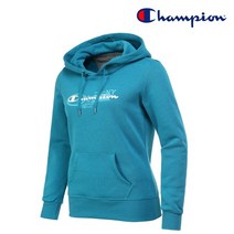 챔피온 챔피온 여성 기모후드 티셔츠/ 블루그린 - 107436-3576