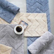 코스트코 현관매트 순면 욕실 주방 2P 블루 베이지