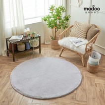 모두의러그 인조 토끼털 장모 러그 200 원형