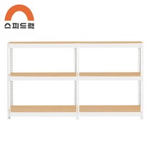 맞춤선반 대형선반 앵글 1800 x 400 x 1350 3단, A형 900+900, 블랙