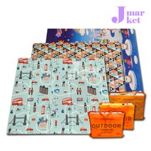 제이마켓 3단 접이식 캠핑매트 중형 150*200 [1+1상품], 01_펭귄[중형] 150*200 [1+1상품]