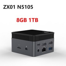 미니PC 데스크탑 고사양 zx01 windows 11 인텔 셀러론 n5105 ddr4 8gb 256gb lan 포트 wifi5 bt4.2 게임용 컴퓨터 vs m6 u59 pro, 8GB 1TB, 영국