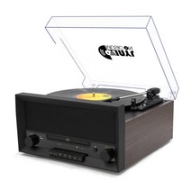 턴테이블 LP 플레이어 레코드 클래식 빈티지 디자인 오디오 비닐 및 CD 3 단 6 in 1, 2.green