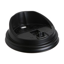 (종이컵뚜껑) 롱리드 머그리드 10/13온스-블랙 1000개, 단품