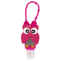 풀템 손소독제 케이스 용기 공병 키링 휴대용 고리, 3번 러블리 부엉이