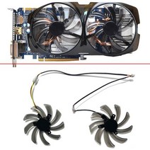 기가바이트 HD 7850 라돈 R9 270 GTX 670 650 660Ti 550 그래픽용 쿨러 팬 교체 95mm 2 핀 3 PLD10010S12H T129215SM, 01 PLD10010S12H