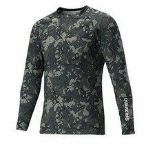 시마노 긴소매 IN-061QBLACK WEEDCAMO 2XL, 단품