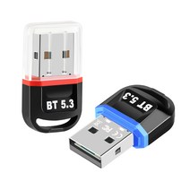 아이퀸 블루투스 USB 5.3 동글이 컴퓨터 PC 노트북 데스크탑 윈도우10 11 USB 5.3동글이, 블루, 블루투스 동글 5.3