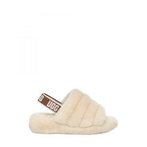 UGG 어그 for women 스트랩 퍼 슬리퍼 플러프 예 슬라이드 - 내츄럴