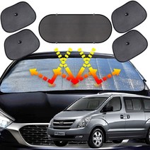 그랜드스타렉스 차량용햇빛가리개 6종세트 차박커튼, 앞창외부장착6종세트