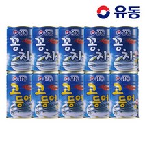 [KT알파쇼핑][유동] 유동 꽁치 400g x5개 +유동 고등어 400g x5개