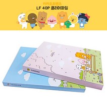 카카오프렌즈 클리어파일 서류파우치 귀여운 다이소파일케이스 인덱스홀더파일, 1개, 핑크
