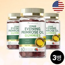 달맞이꽃 종자유 여성 호르몬 피부개선 효능 오일 구미 3병, 3개, 60정