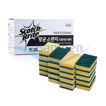 3M 스폰지 항균 다목적 수세미 20개/box WN300162420, 4팩, 5매