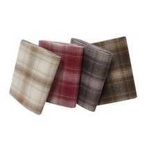 퀼트패키지 워싱 체크 원단 세트 1/8마 4종