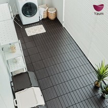 조립식 베란다바닥 타일 테라스 베란다 바닥 마루 데크 바닥재 9/18ea, 조립식 바닥재(사선형), 프리미엄 바닥재(18ea), 쿨그레이