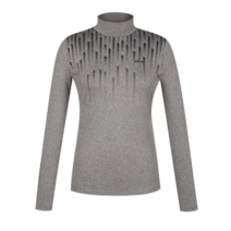 [아울렛 백화점] PING 골프 그레이 여성 기모 프린트 하이넥 긴팔 이너 티셔츠 (121B3TI059_GY)(1207099)