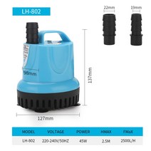 가압펌프 85W 105W Fish Tank Submersible Pump Bottom Suction Pump Filtration Bottom Aquarium Changin, 01 85W