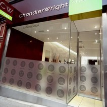 아트박스/꾸밈 ih936_m-무점착유리시트_모던미용실아이콘_글라스시트지