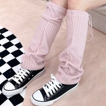 나나상점 여성 여름 골지 스트링 일자 레그워머