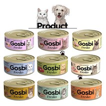 고스비 캣 프레스코 주식캔 70g 6개 고양이 습식 캔, 참치+새우 70g, 1개