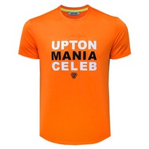 업튼 UPTON 매니아 셀럽 멜란지 오렌지 남성용 배드민턴의류