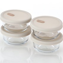네오플램 내열유리 냉동밥보관용기 360ML 4P, 4개