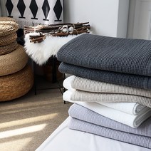 리베홈 호텔식 선피그 줄누비 패밀리 침대패드 피그먼트 아사 워싱면 100%, 그레이