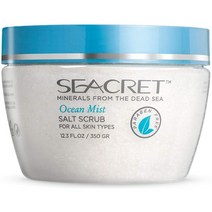 일본직발송 6. 시크릿 솔트 스크럽 SEACRET SALT SCRUB 350G 바디 스크럽 고마주 효과 기대 사해의 미네, 오션 미스트_One Color, 오션 미스트_One Color, 상세 설명 참조0